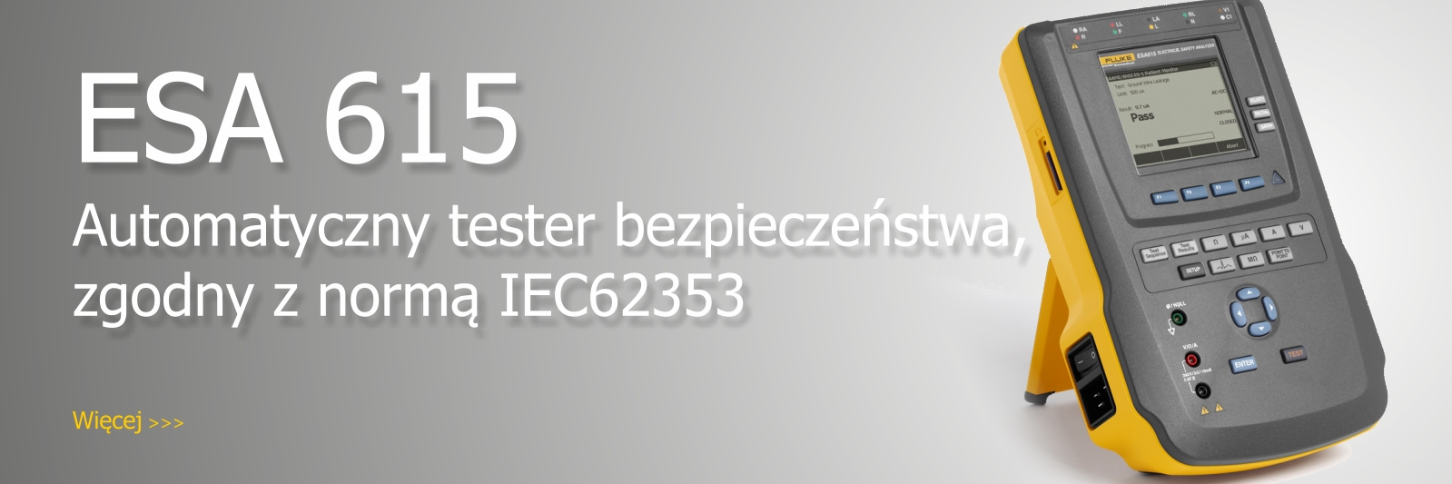 Automatyczny tester bezpieczeństwa ESA615 zgodny z normą IEC62353